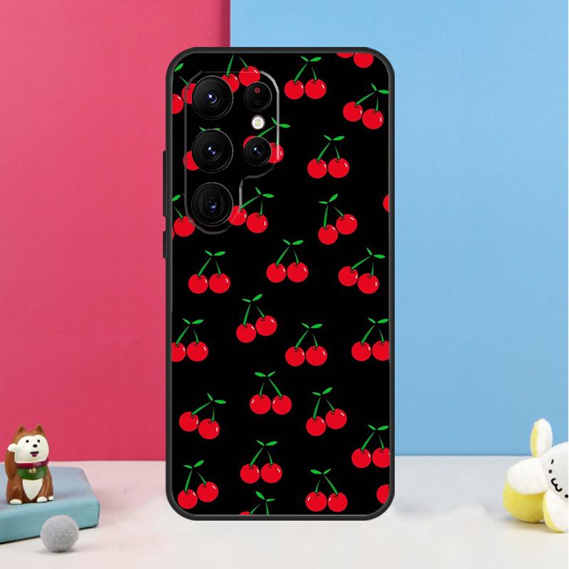 Чехол с узором из вишни для Samsung Galaxy S26 S23 Ultra S20 S21 S22 S24 S25 Plus S10 S25 FE Задняя крышка