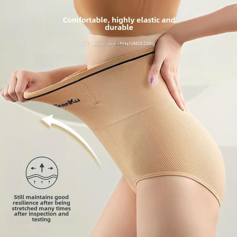 Утягивающие послеродовые трусики с высокой талией для женщин: Подтягивающие бедра, чистый хлопок в области промежности, шорты большого размера