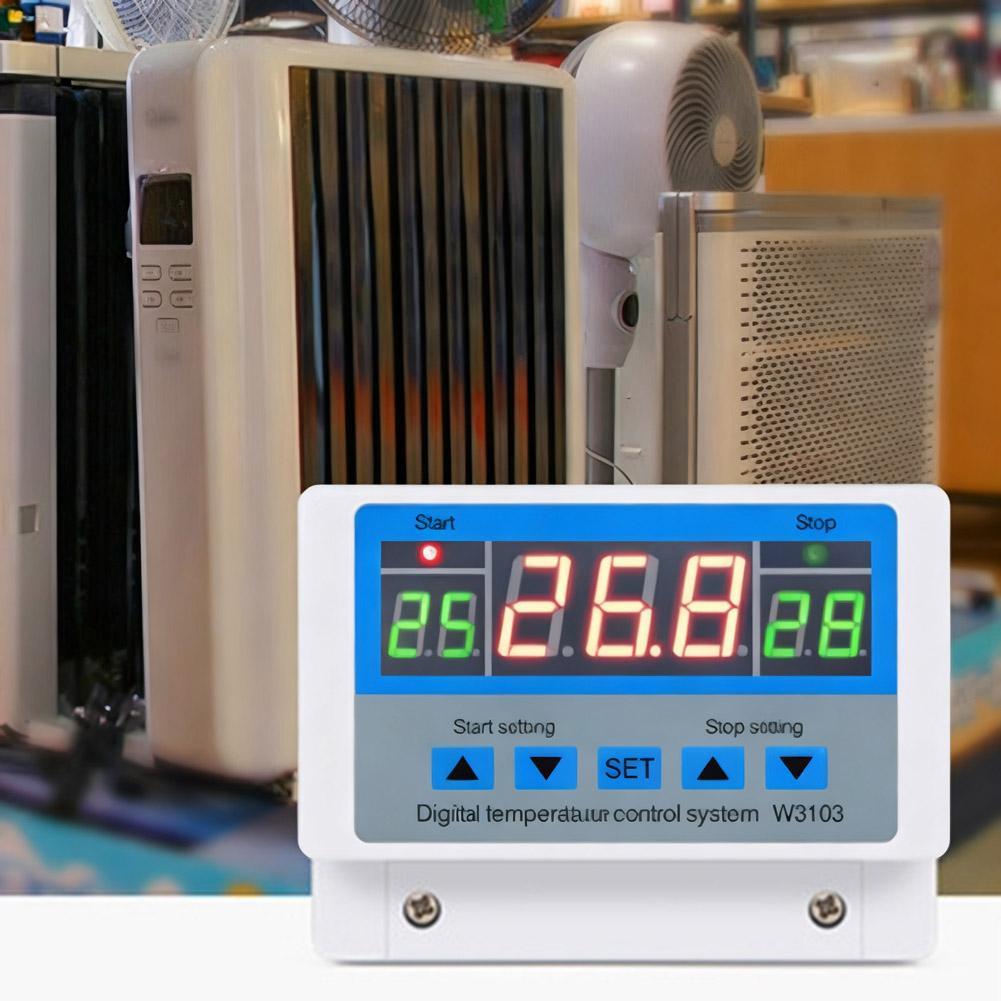Универсальный цифровой термостат Инструмент Контроллер температуры Цифровой контроллер температуры Режим интервала Программируемый Задержка запуска