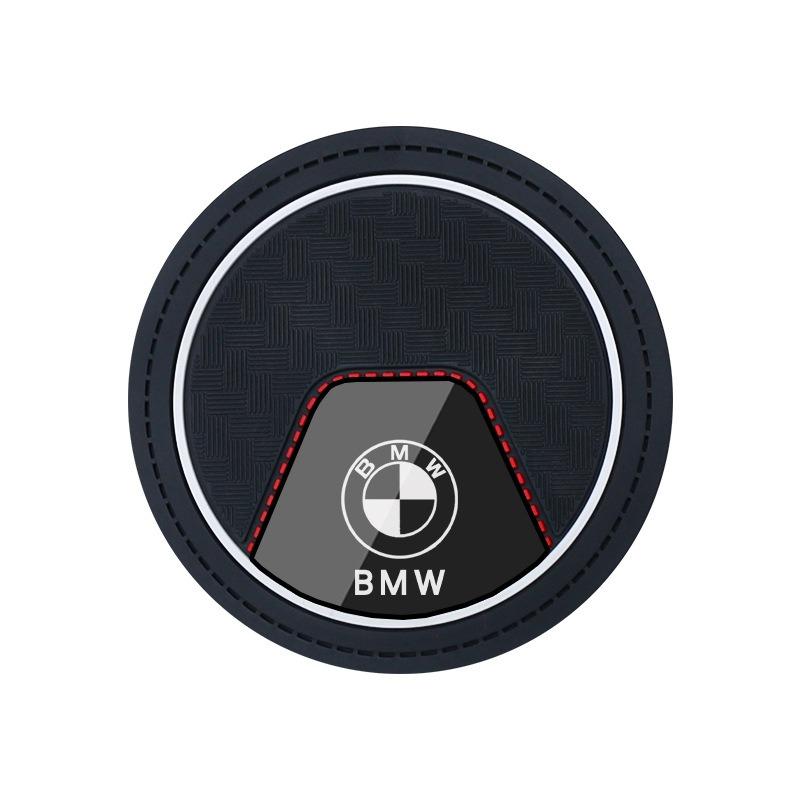 Car Coaster Pad Water Cup Anti-slip Mat For BMW E46 E90 E60 F30 F10 E39 E36 F20 G30 G20 E87 E92 E91 E30 F11 X1 Auto Accessories xf2