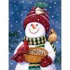 DIY Snowman 5D Diamond Painting Full Round Drill Christmas Gift Diamond Embroidery Rhinestones Pictures Crafts Kit Home Decor