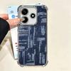 Мягкий чехол для телефона с ретро-джинсовым узором для Xiaomi Poco X7 X8 Pro Max X6 X5 X3 F8 Ultra F7 M8 M7 M5S Redmi 15C 15A 15 14C 13C 12C 13