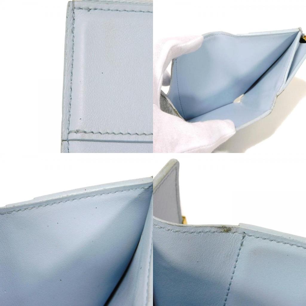 Used 12564 Portefeiulle Capucines XS M69061 7942 LV Logo Pastel Light Blue Japan Exclusive Taurillon Clemence Blue