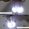 2Pcs LED Handbag Light Bag Lamp Heart Round Star Shaped Touch Sensor Purse Night Light with Keychain Xmas Gifts for Women Girl