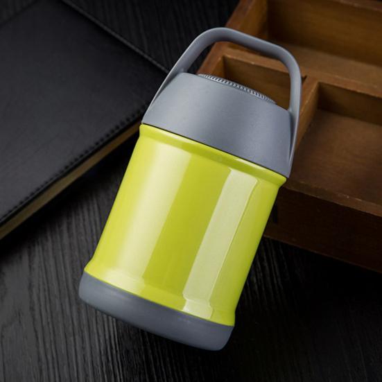 Изолированный контейнер для обеда, 450 мл, герметичный, с хорошей герметичностью, фляга из нержавеющей стали с широким горлышком, дорожная изолированная бутылка