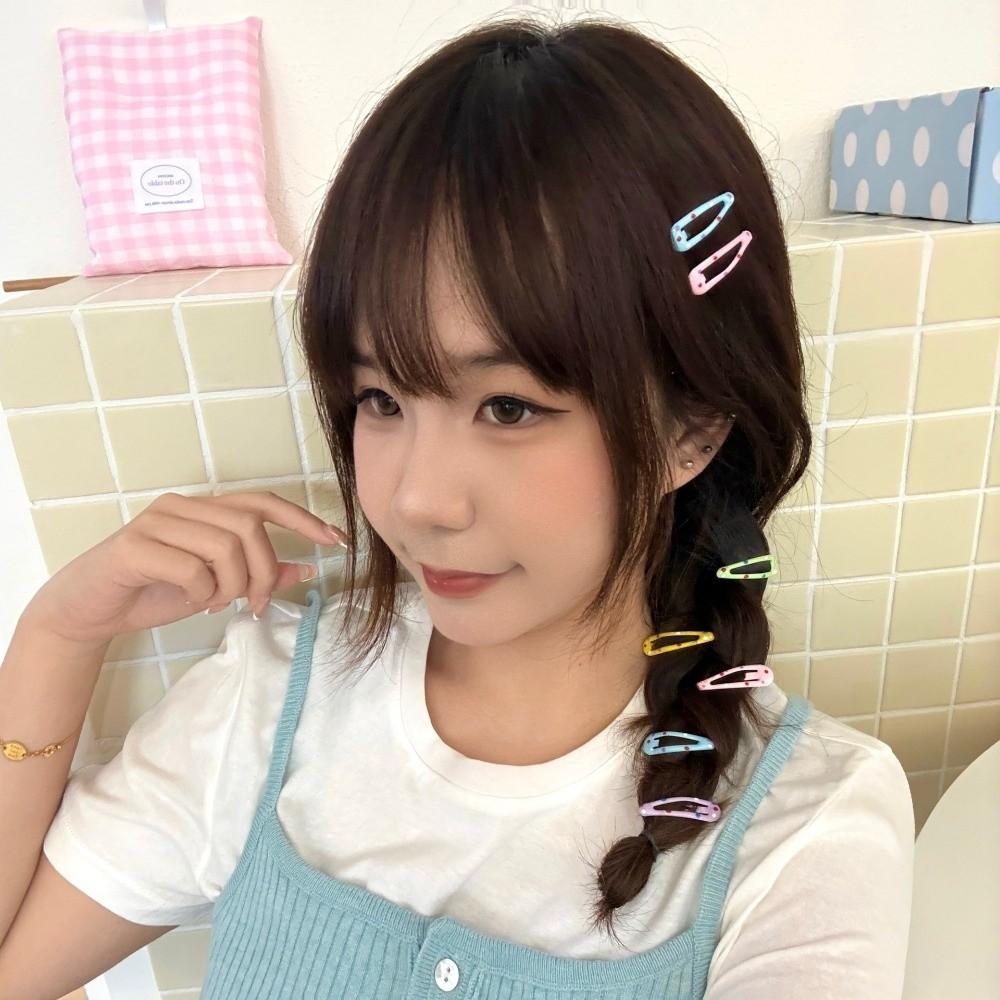 10Pcs/Set Star Snap Hair Clips Heart BB Clip Sweet Baby Hair Clips Women