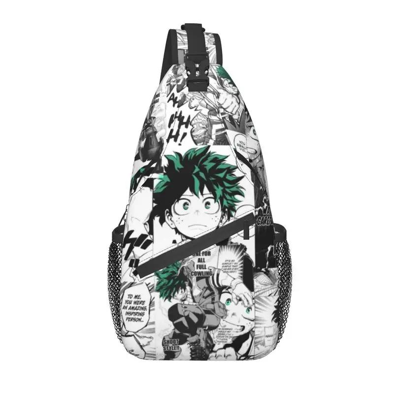 Сумка-слинг для велоспорта, кемпинга, мужской рюкзак Hero Academia Crossbody Chest Backpack через плечо