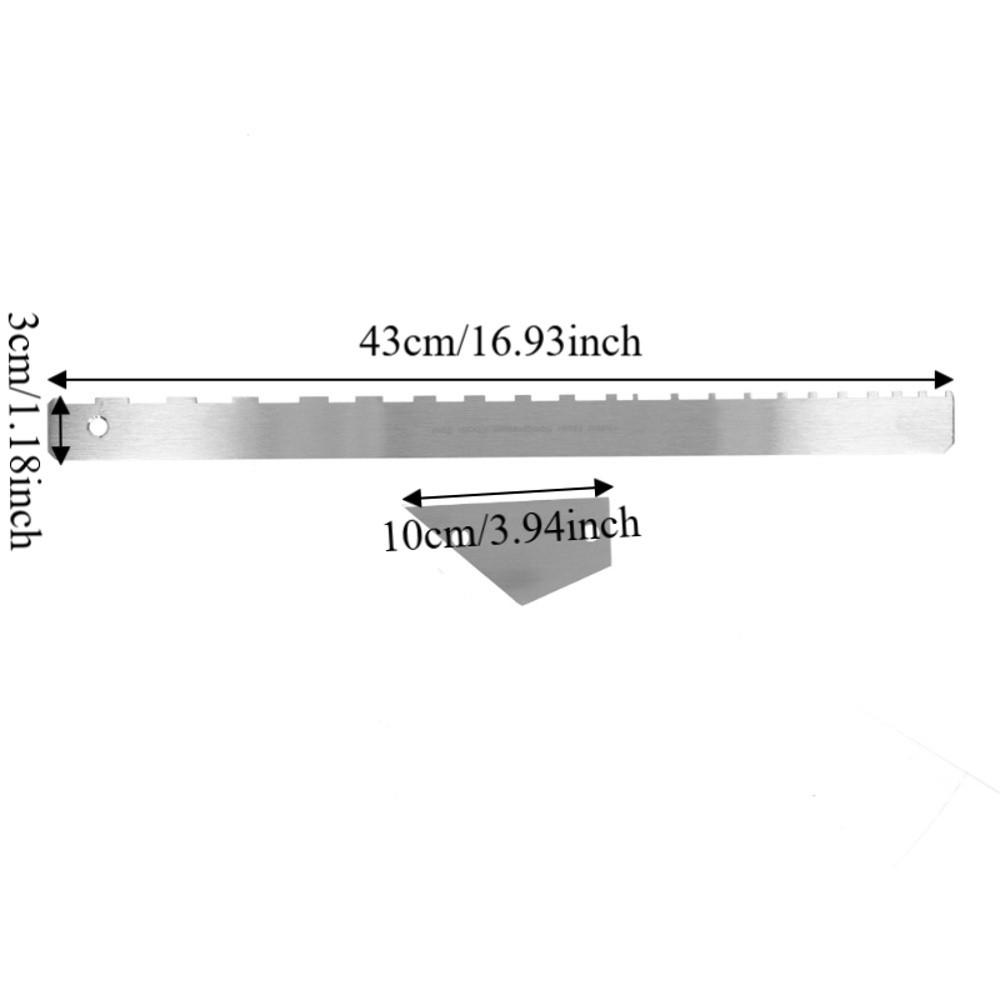 Metal Guitar Neck Ruler Silver Musical Instrument Accessories Precision Luthier Tool Luthier Work
