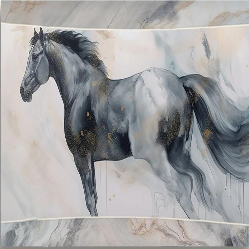 Мраморная лошадь настенная роспись обои гостиная столовая современная личность домашний декор фреска