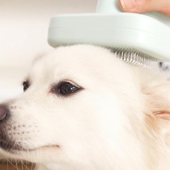 Ионная щетка для питомцев Расческа для шерсти питомцев с двойным ионным генератором Самоочищающаяся расческа для груминга Мягко распутывает