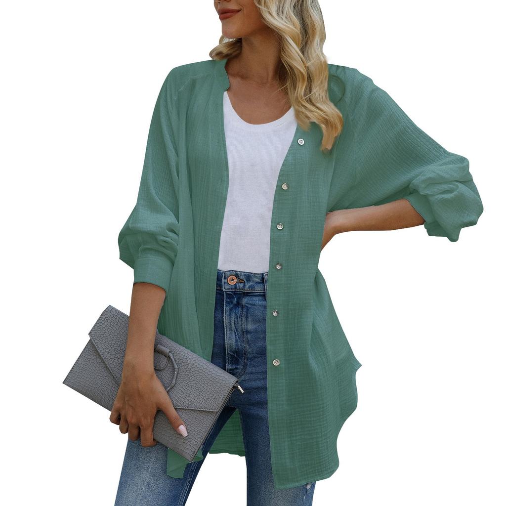 Женский модный кардиган, сексуальный однотонный повседневная верхняя одежда с v-образным вырезом и длинным рукавом