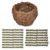 Simulated Rattan Weaving Birdhouse Lampshade Waterproof Garden Tree Lampshade  Outdoor Use