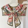 Floral Pattern Shirt Fake Collar Summer Shoulder Wraps New False Fake Collar  Women