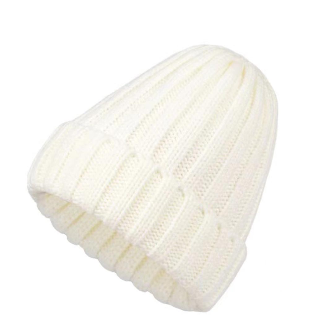 Thickened Knitted Yarn Hat With Flanged Solid Color Pointed Hat, Fashionable And Versatile, Warm Couple's Hat