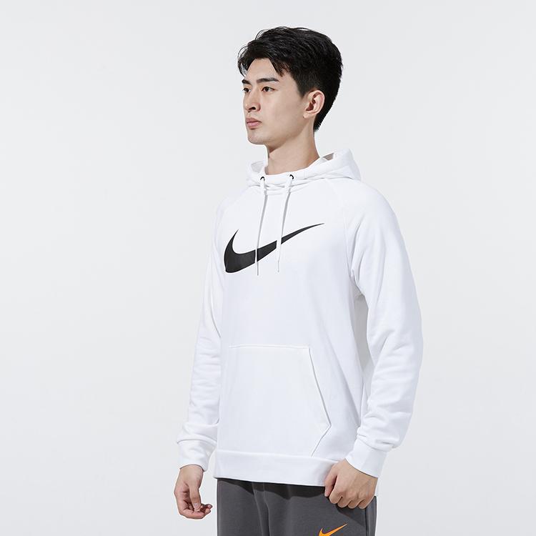 Nike Sweatshirts Men's White Hooded Moderate Regular CZ2426-100