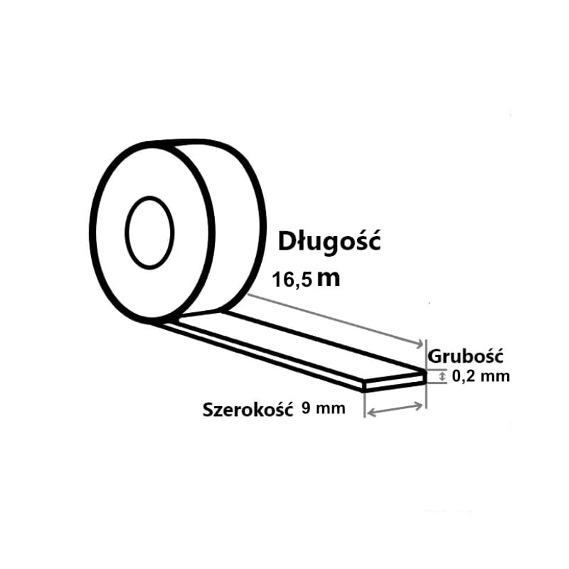 Double-Sided Strong Acrylic Tape Melkib 37/Tt200 Professional For Steel, Transparent, Strong, Durable, Resistant 9Mm X 0.2Mm X 16.5M