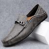 Genuine Leather Men's Casual Loafers Non Slip Slip On Shoes Walking Sneakers Male Comfortable Walking Driving Shoes Moccasins