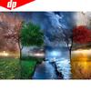 5D DIY Diamond Painting Embroidery Four Season Tree Diamond Mosaic Cross Stitch