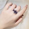 Simple and Sweet Diamond Encrusted Ring Lady Micro Encrusted Zircon Ring Woman