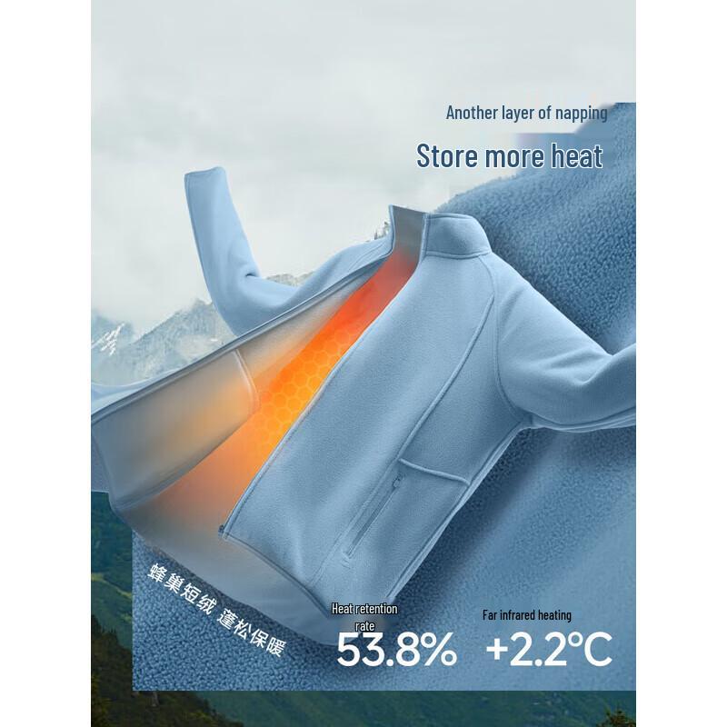 beneunder Men's Stand Collar Fleece Lined Jacket PM130