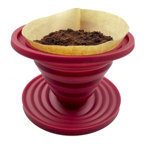 Складная кофеварка-дриппер, многоразовый силиконовый держатель для кофейного фильтра, пищевой, не содержит БФА, термостойкий