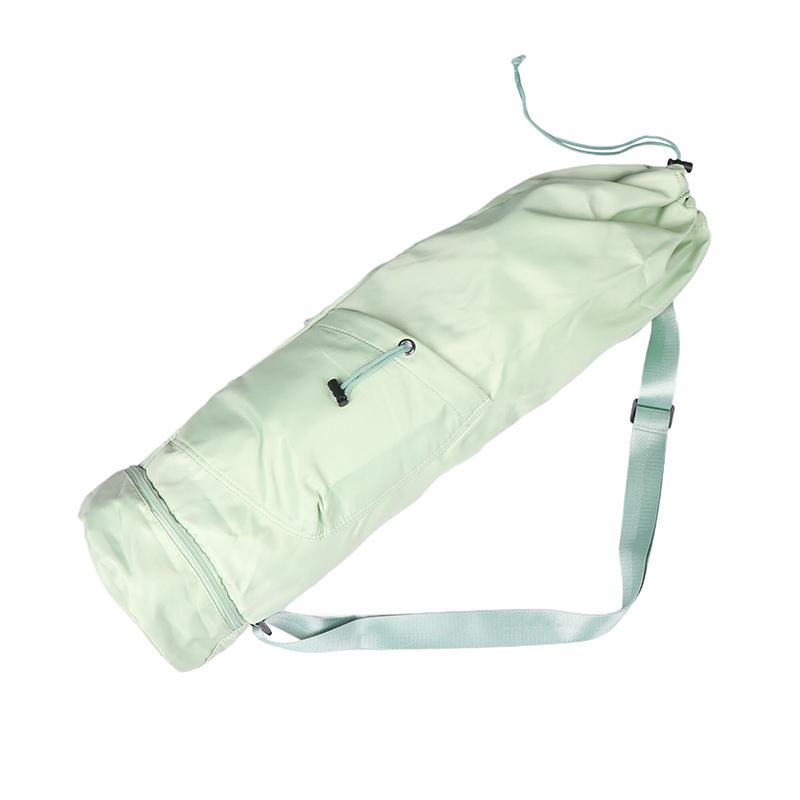 Large Capacity Exercise Yoga Mat Bag Multifunction Storage Bag Waterproof Fitness Bag Full-Zip Canvas Adjustable Shoulder Strap