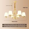 All-Copper Modern Minimalist Luxury Chandelier for Living Room, Bedroom, Study, or Restaurant