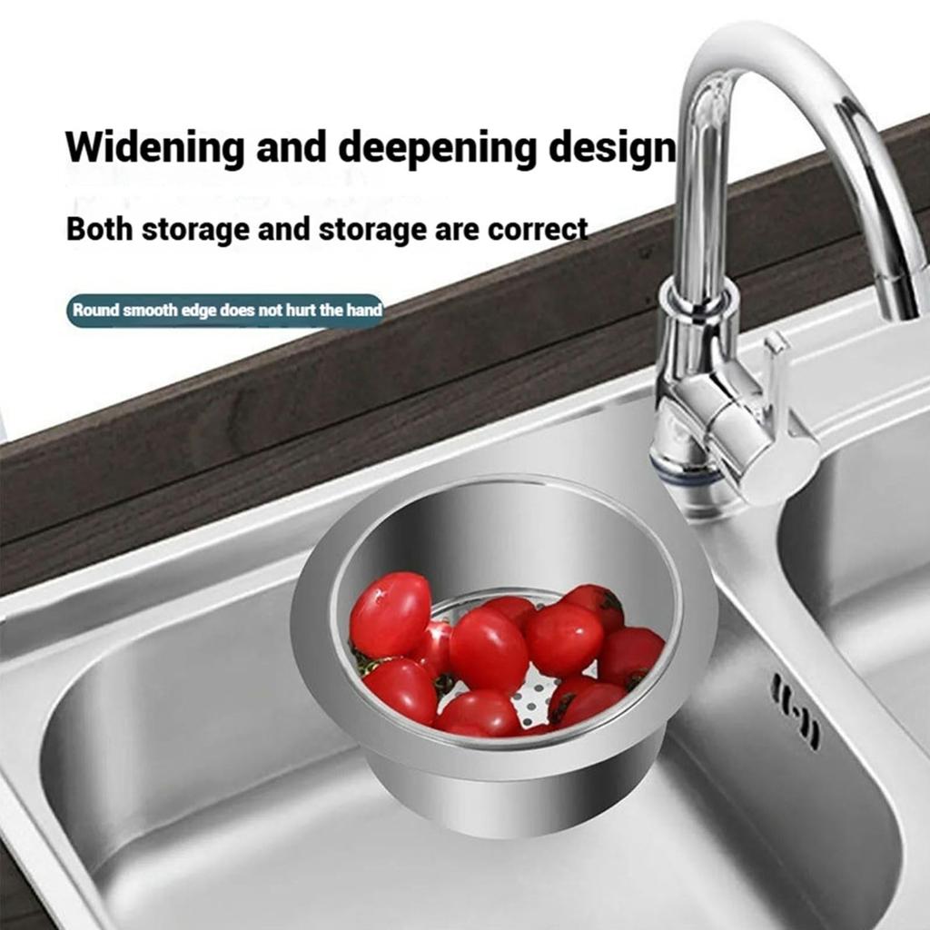 Multi-functional Basket,Stainless Steel Swan Sink Strainer Basket, Tap Hanging Filter Basket, Corner Sink Strainer