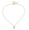 Uworld Delicate Circular White Zircon Pendant O-Chain Necklace For Women 18K PVD Plated Stainless Steel Necklaces Jewelry Gifts