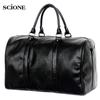 Fashion Design Large Capacity Shoulder Travel Duffle Travel PU Leather Messenger Vintage Mens Bag