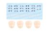 Kotobukiya Sosai Shojo Teien Customized Face Decal Set 6 Total Height 18mm Scale Plastic Model & Vol. [Ama Design] Approx. 1/10
