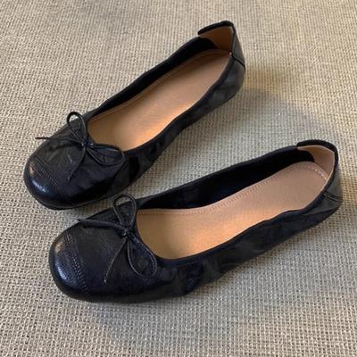 Ретро туфли-лодочки женские туфли на плоской подошве универсальные супермягкие балетки