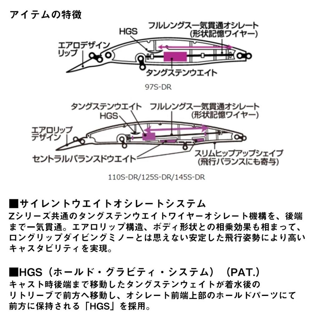 Daiwa Shoreline Shiner Z Set Upper 125S-DR Gold Rainbow Lure