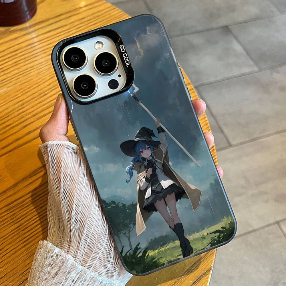 Roxy Anime M-Mushoku T-Tensei Phone Case For iPhone 16 17 15 14 12 13 Pro Max Black Candy Matte Shockproof Cover