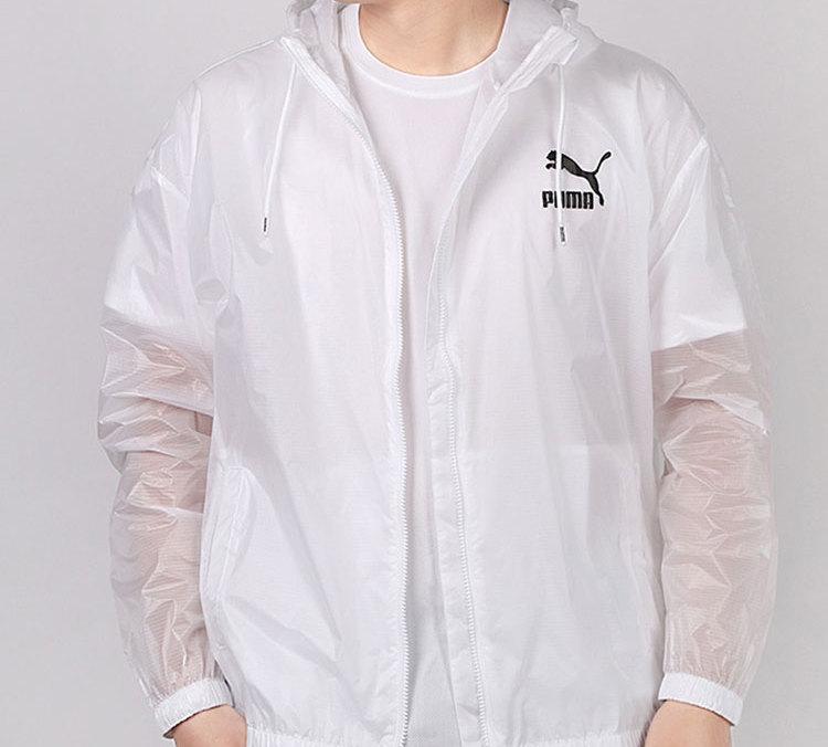 PUMA Sun Protection Clothing Unisex White Hooded Moderate 599904-02