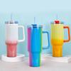 Изолированный стакан на 40 унций, изолированная бутылка для воды из нержавеющей стали, многоразовая вакуумная чашка для воды, чая со льдом, кофе