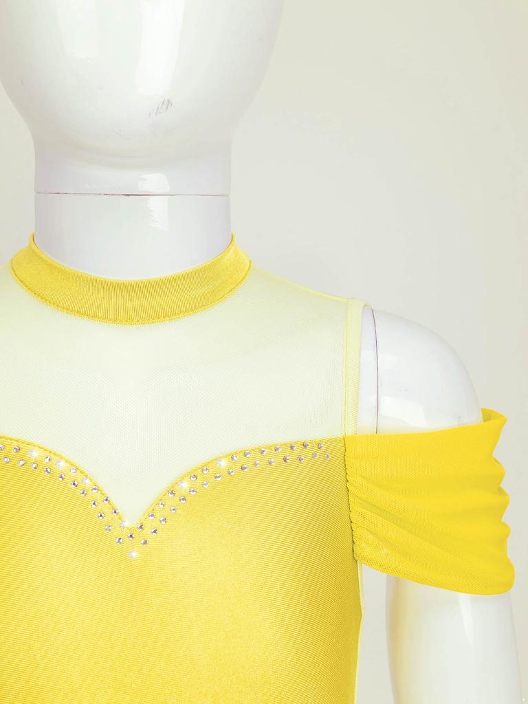 Girls Ballet Leotard Dress Child Gymnastics Workout Lyrical Contemporary Dance Ballerina Costume Stage Performance