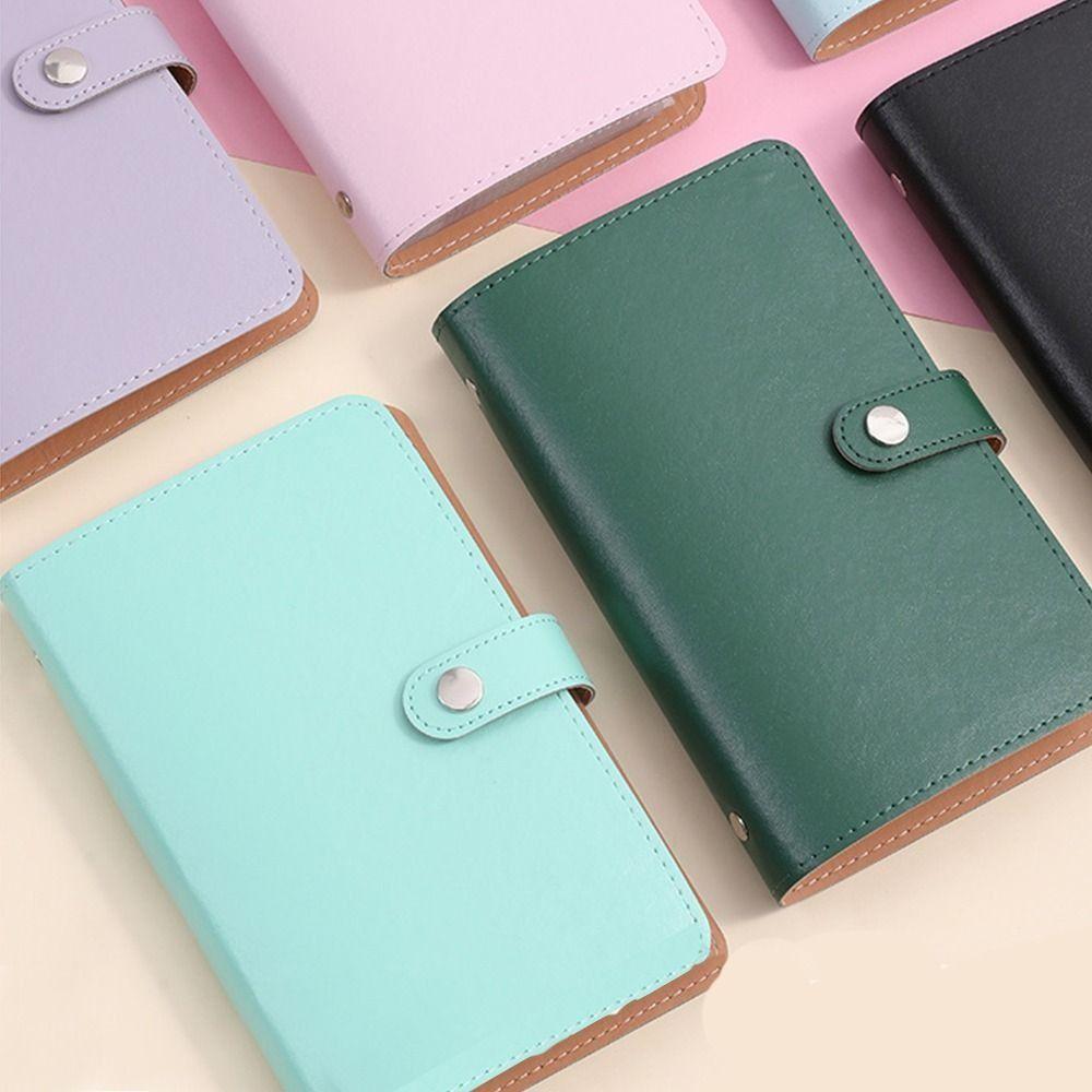 Clear 100 Envelop Savings Challenges Book Leather Cash Budget Notebook Money Planners