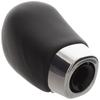Suzuki Grand Vitara II 05-15 Gear Shift Knob BLACK LEATHER + SILVER 5 SPEED