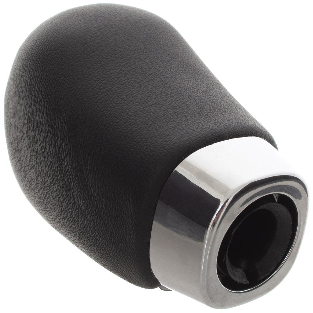 Suzuki Grand Vitara II 05-15 Gear Shift Knob BLACK LEATHER + SILVER 5 SPEED