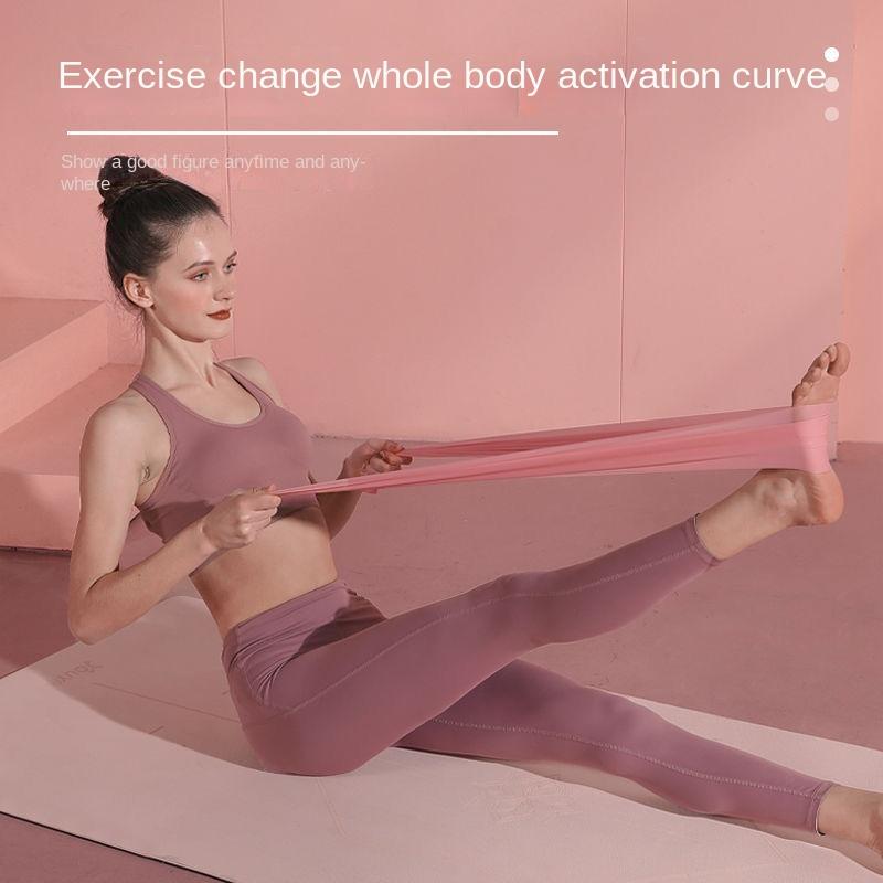 Yoga Tension Strap Elastic Band Sheet Resistance Beginner Professional Open Shoulder Thin Back Workout Stretching
