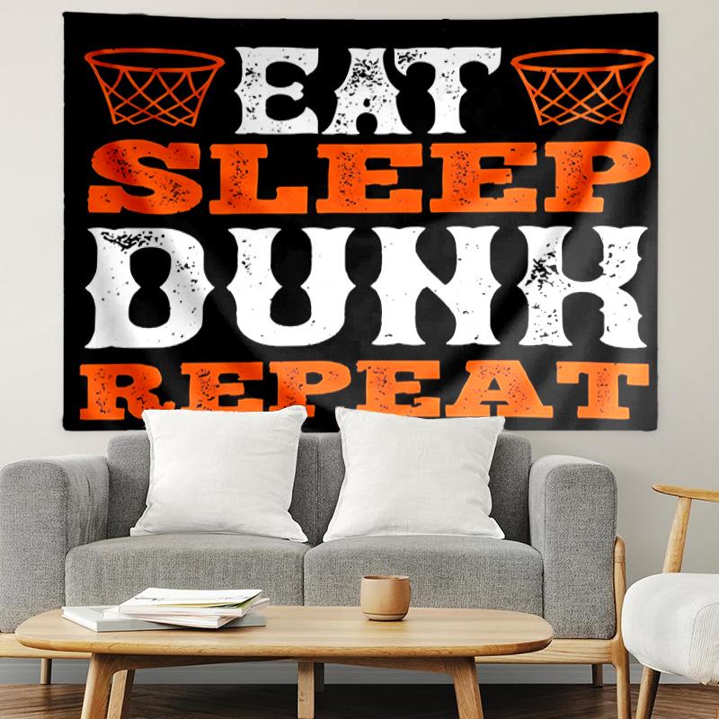 SLAM DUNK Print Tapestry, Lightweight Wall Hanging, for Bedroom, Dorm, Living Room, Home Art Decor, Birthday Christmas Gift for Friends