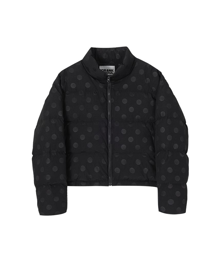 CRANK Dot Padded Puffer Jacket_Black