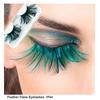 Eye Makeup Tools Dark Green Stage Use Feather False Eyelashes Eyelashes Extension 3D Thick Winged