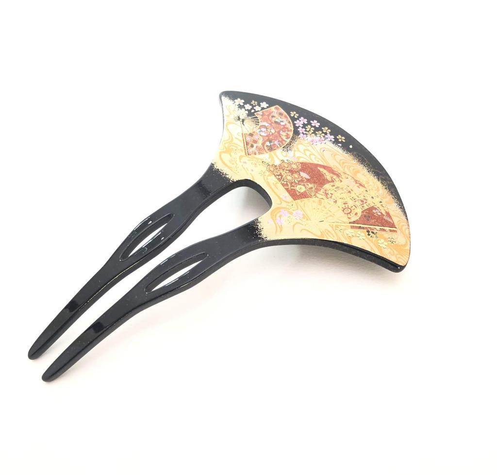 Maeju lacquerware Лакированная заколка для волос Кёга (В) 4X-137