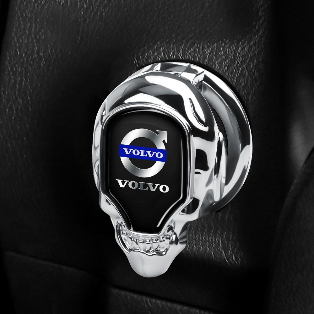 1PCS Car Emblem ONE-CLICK Start Buttons Protective Cover Stickers For Volvo RDESIGN XC90 XC60 XC40 XC80 XC70 S60 S80 S90 V40 V60