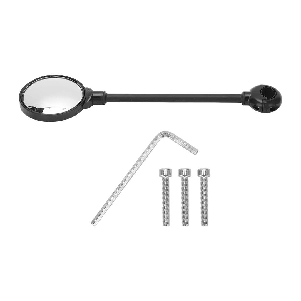 Bike Rearview Mirror Organic Glass Wide Sight Adjustable Support Shockproof Bicycle Handlebar Rear View Mirror