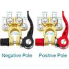 2PCS Battery Terminal Connectors, 4 Way Quick Release Disconnect Battery Terminals, Positive Negative Battery Cable Ends For SAE/JIS Type A Posts By