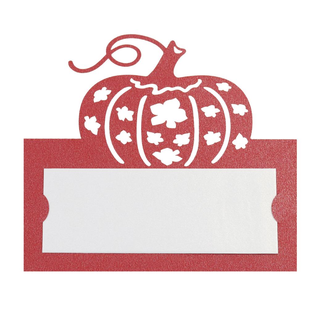 50Piece Elegant Thanksgiving Pumpkin Place Cards Thanksgiving Place Card Set with Elegant Pumpkin Designs for Tabletop