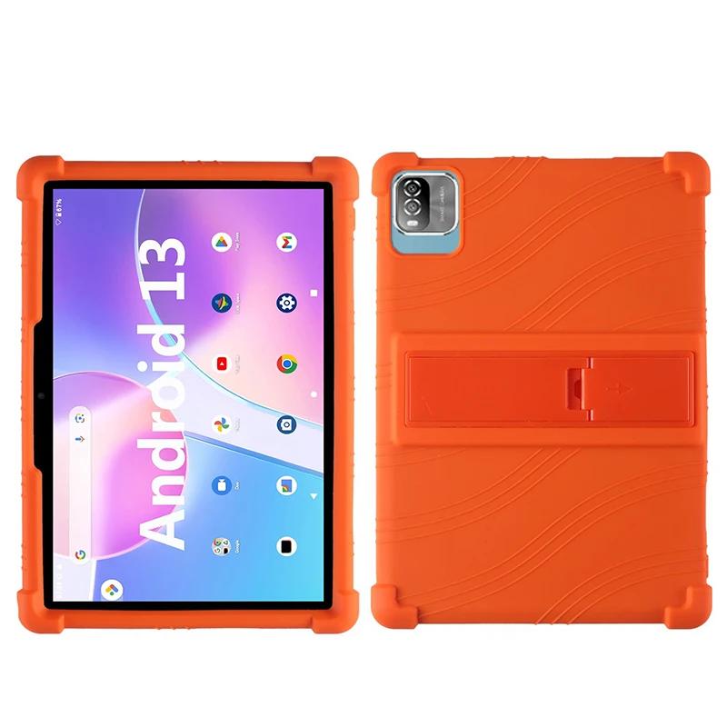 Для PRITOM Android 12 Tablet 10,1 дюймов противоударный чехол Teclast Android 13 Tablet Kids Силиконовая подставка Защитный чехол Мягкий